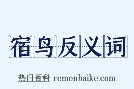 宿鸟反义词是什么意思的图片
